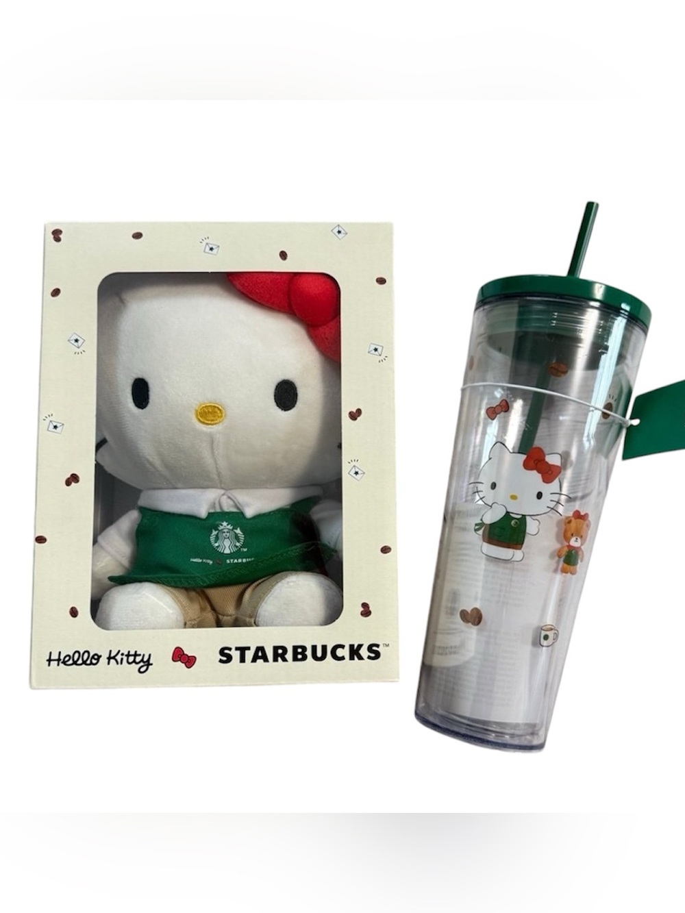 Starbucks x Hello Kitty Plush & Tumbler Set